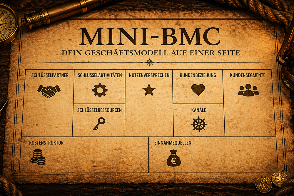 Mini BMC Mini Business Model Canvas für dich zum download